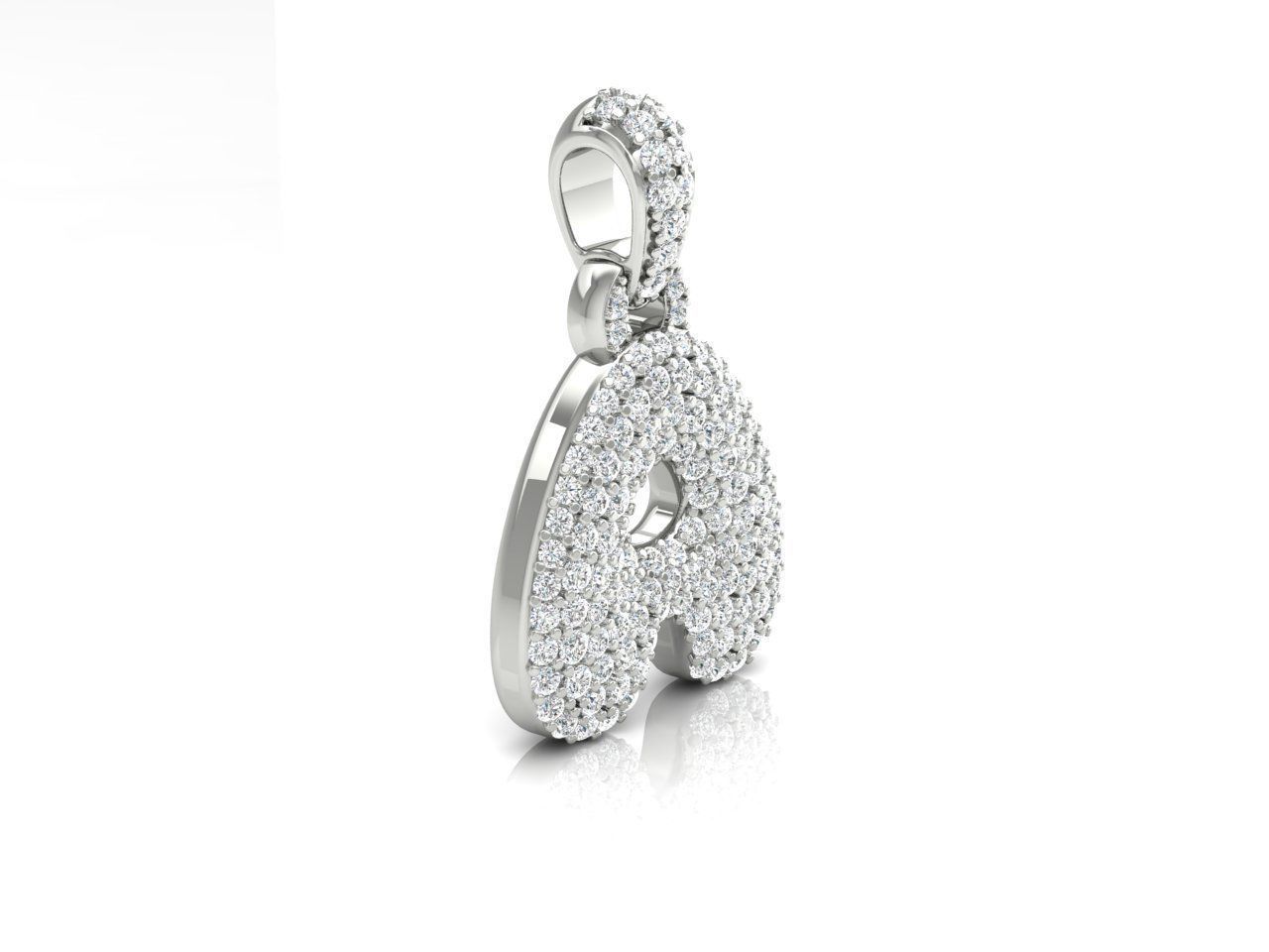 Alphabet Bubble A 3D print model_5