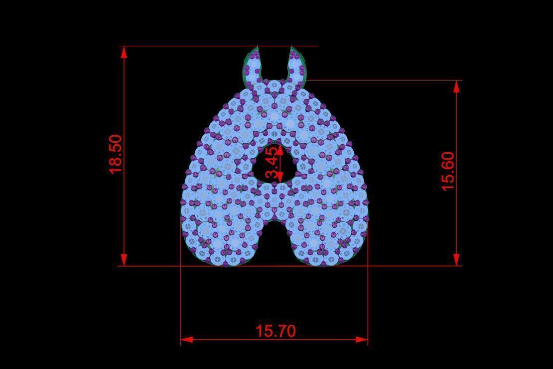 Alphabet Bubble A 3D print model_10