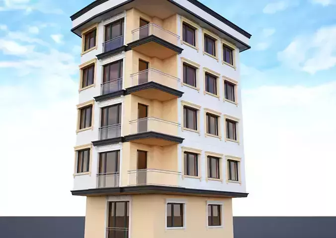 Ornate building 3d model 5