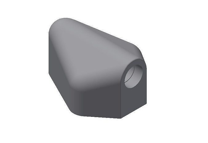 Mehari rearview support - print model 3D print model