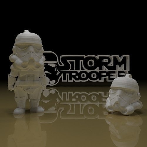 Stormtrooper Keychain 3D print model