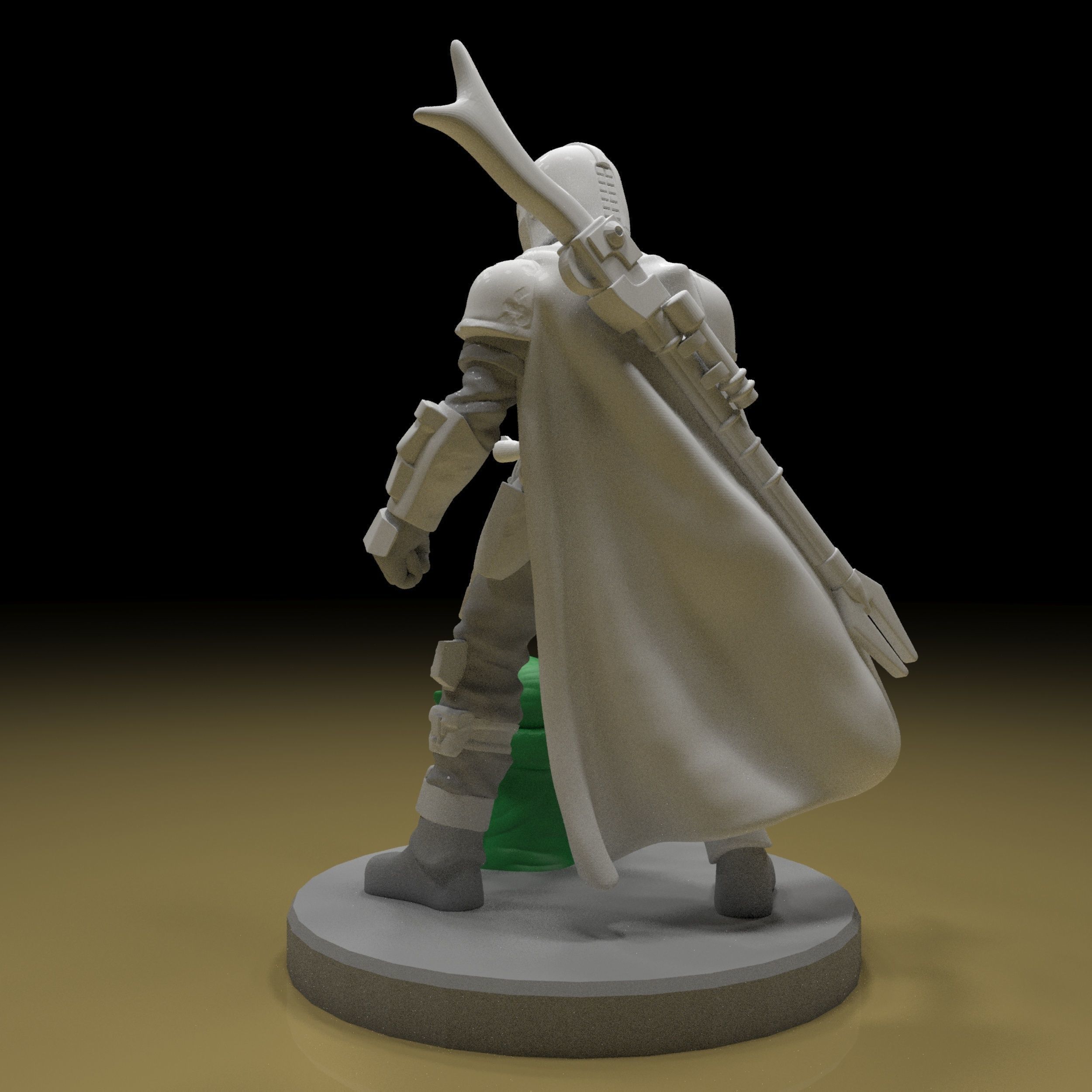 The Mandalorian 3d Model  and  keychain ready for printing 3D print model_5