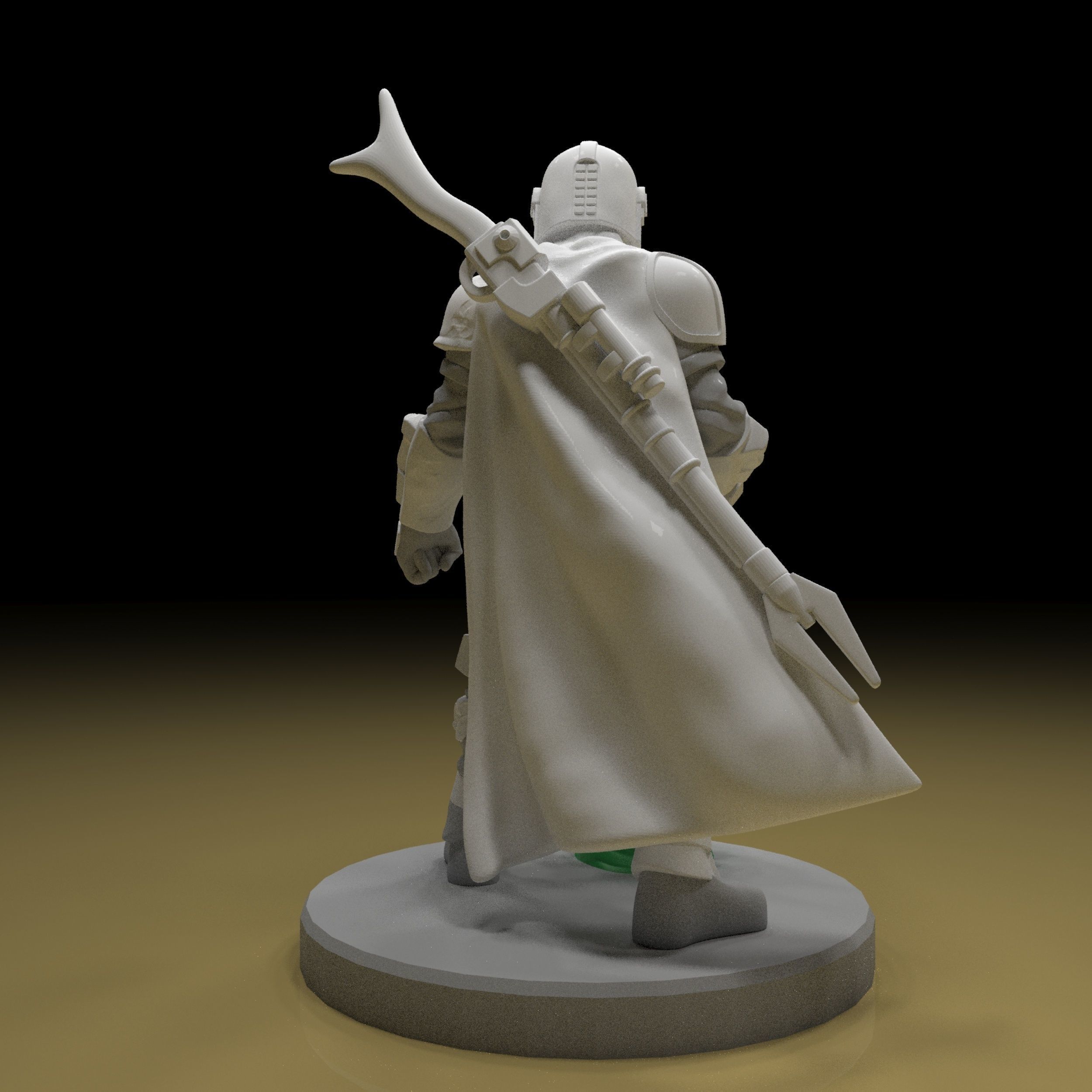 The Mandalorian 3d Model  and  keychain ready for printing 3D print model_1