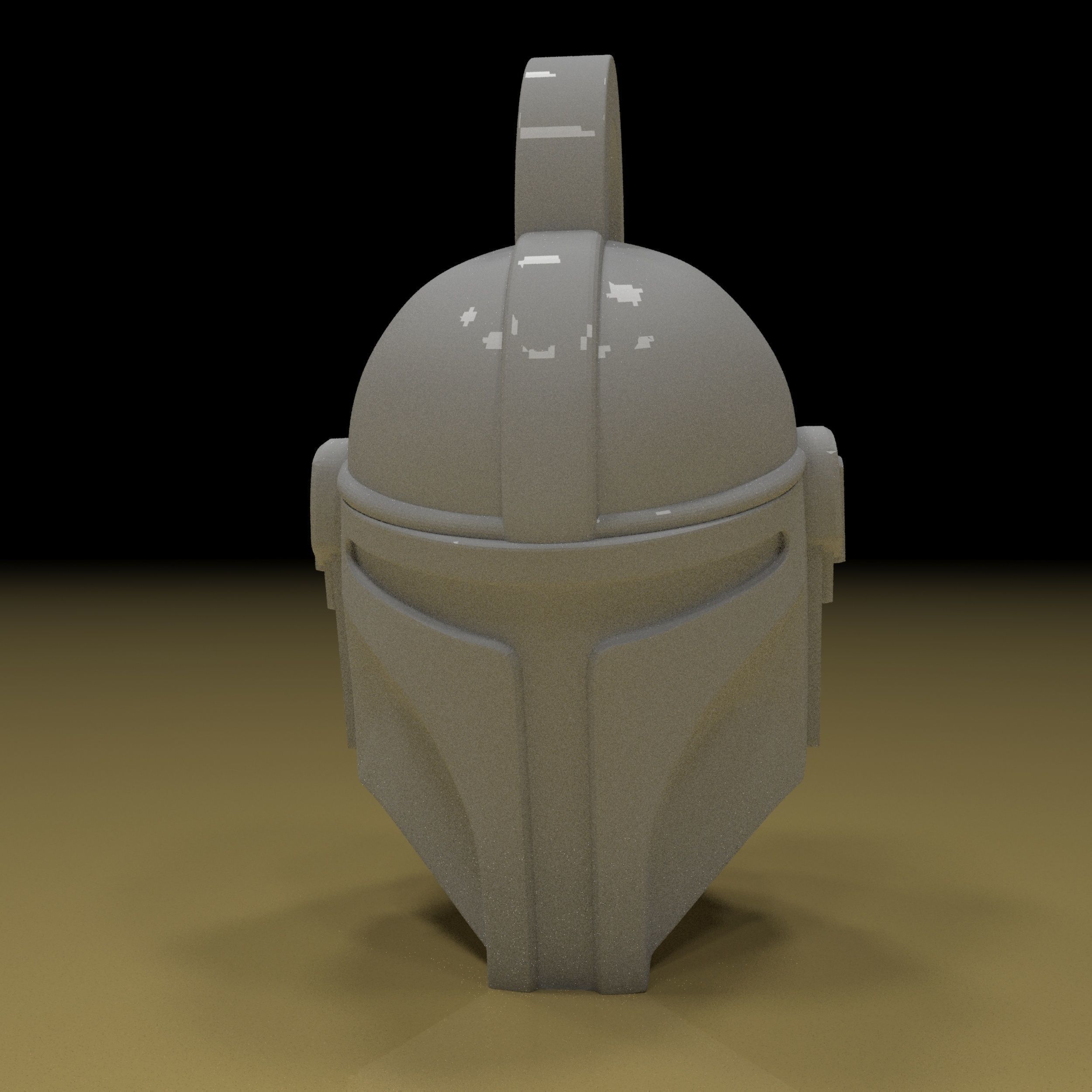 The Mandalorian 3d Model  and  keychain ready for printing 3D print model_9