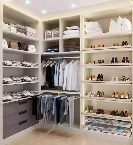 Wardrobe modern walk in closet design