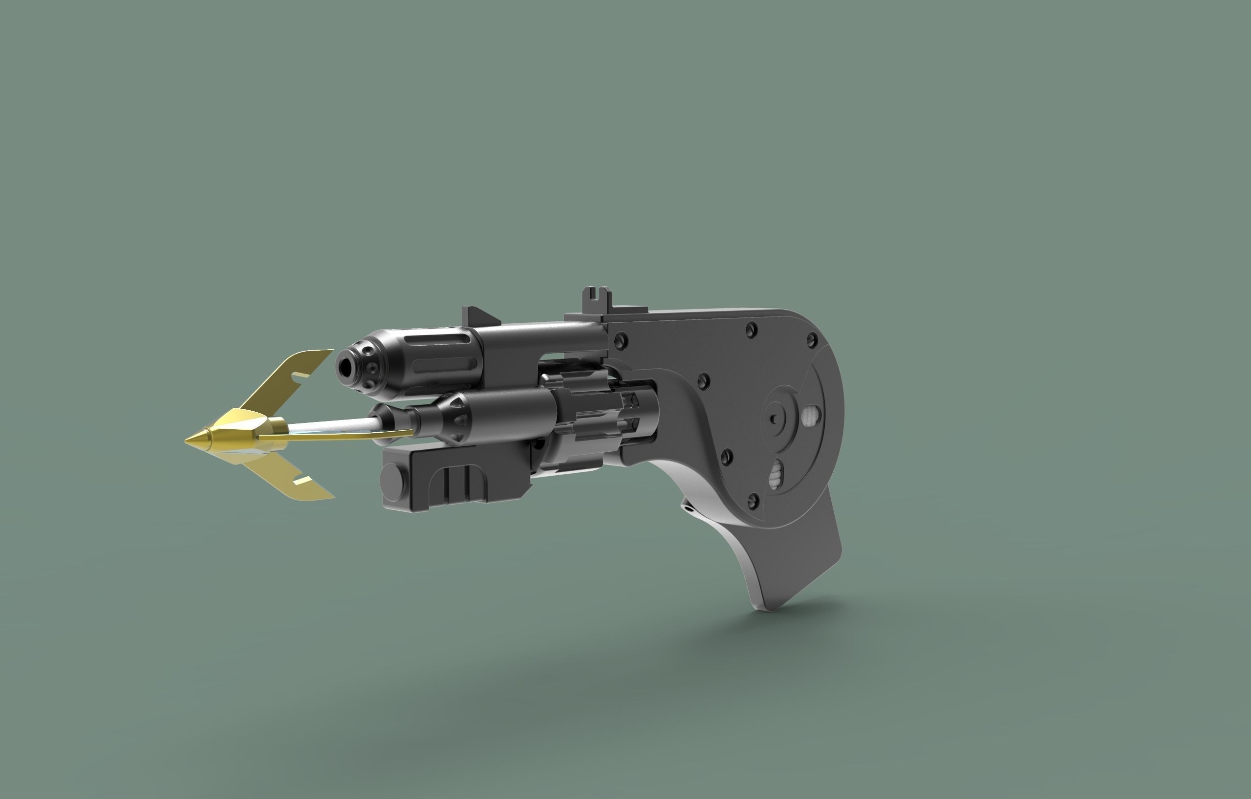 Batman Grapple-gun 3D print model_1
