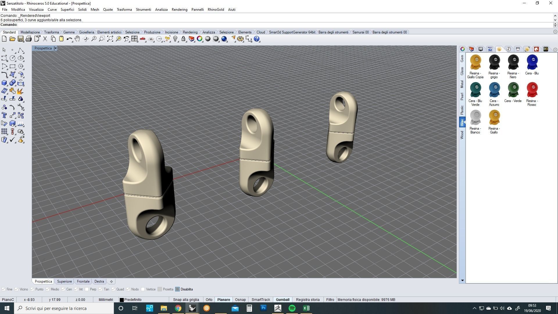 Chain link 3D print model_7