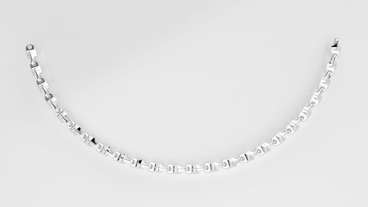 Chain link 3D print model_3