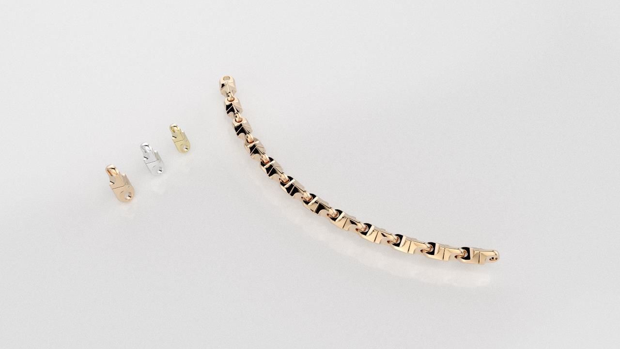 Chain link 3D print model_2