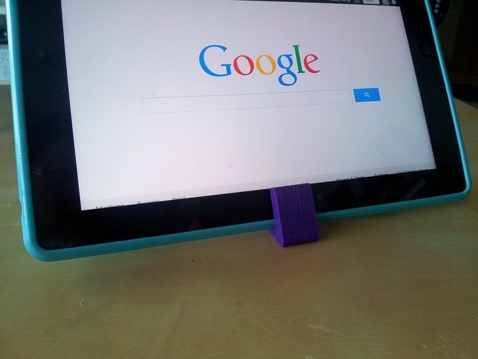 Simple iPad Stand Free 3D print model_7
