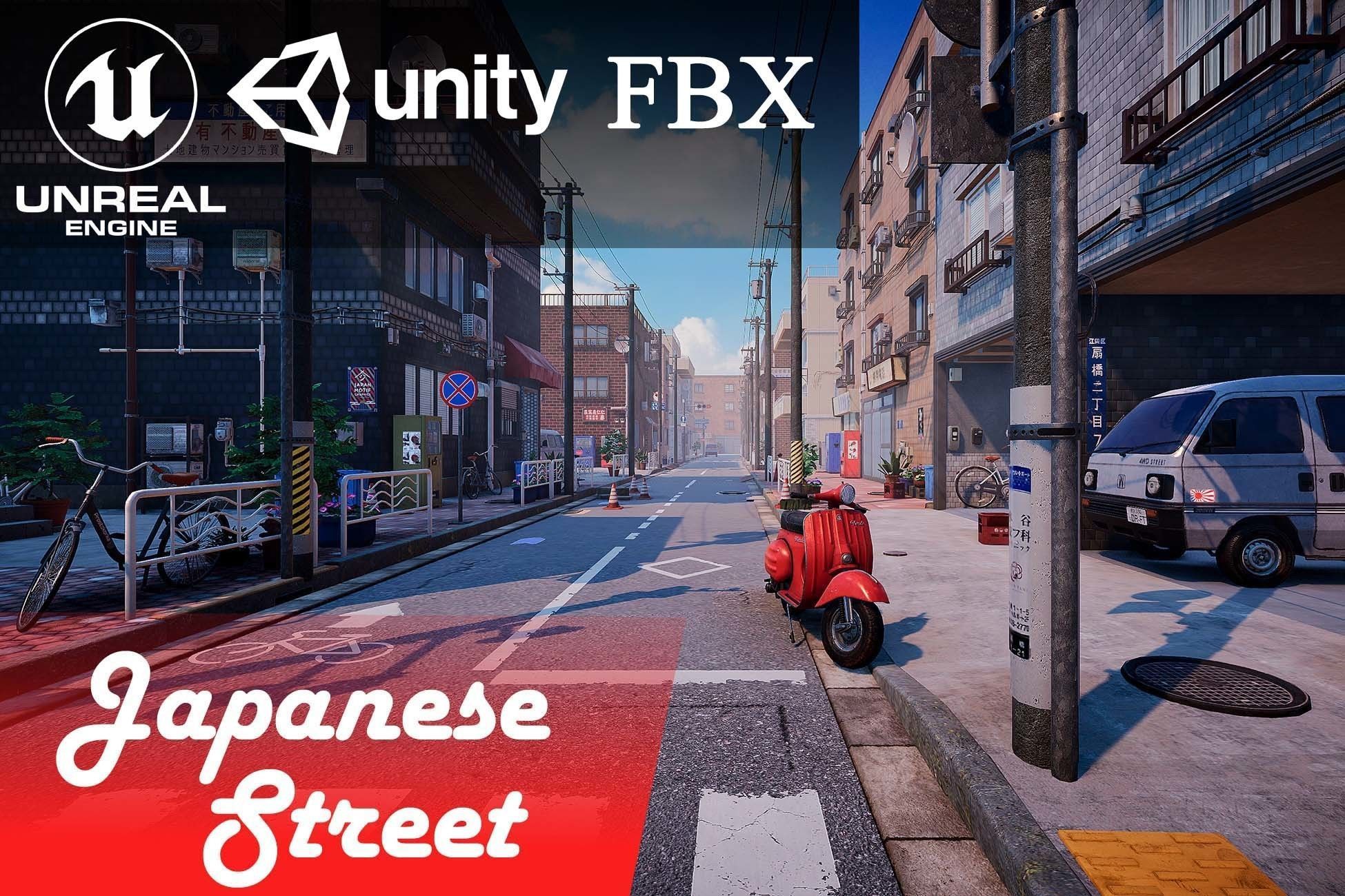 Japanese Street 3D model