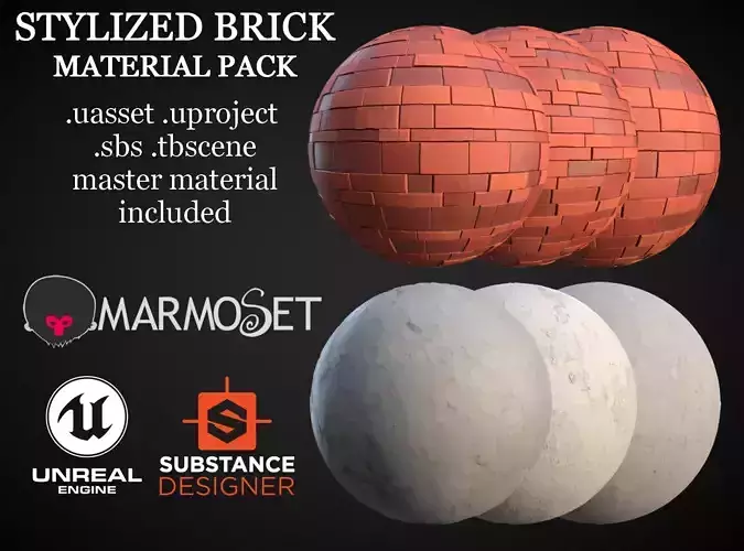 Stylized Brick Material Pack