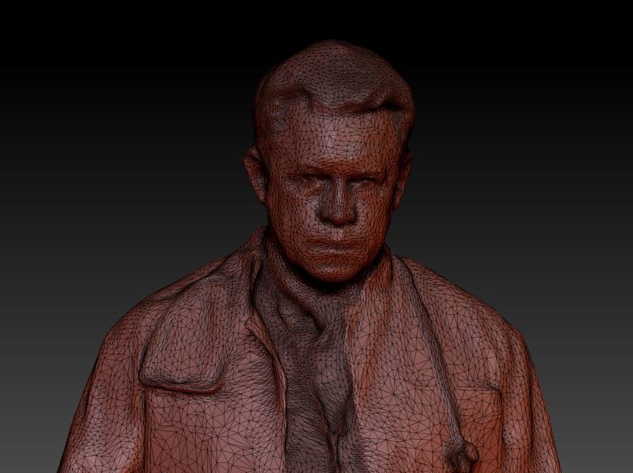 Adult male medical doctor is shaking hand 131 Low-poly 3D model_6