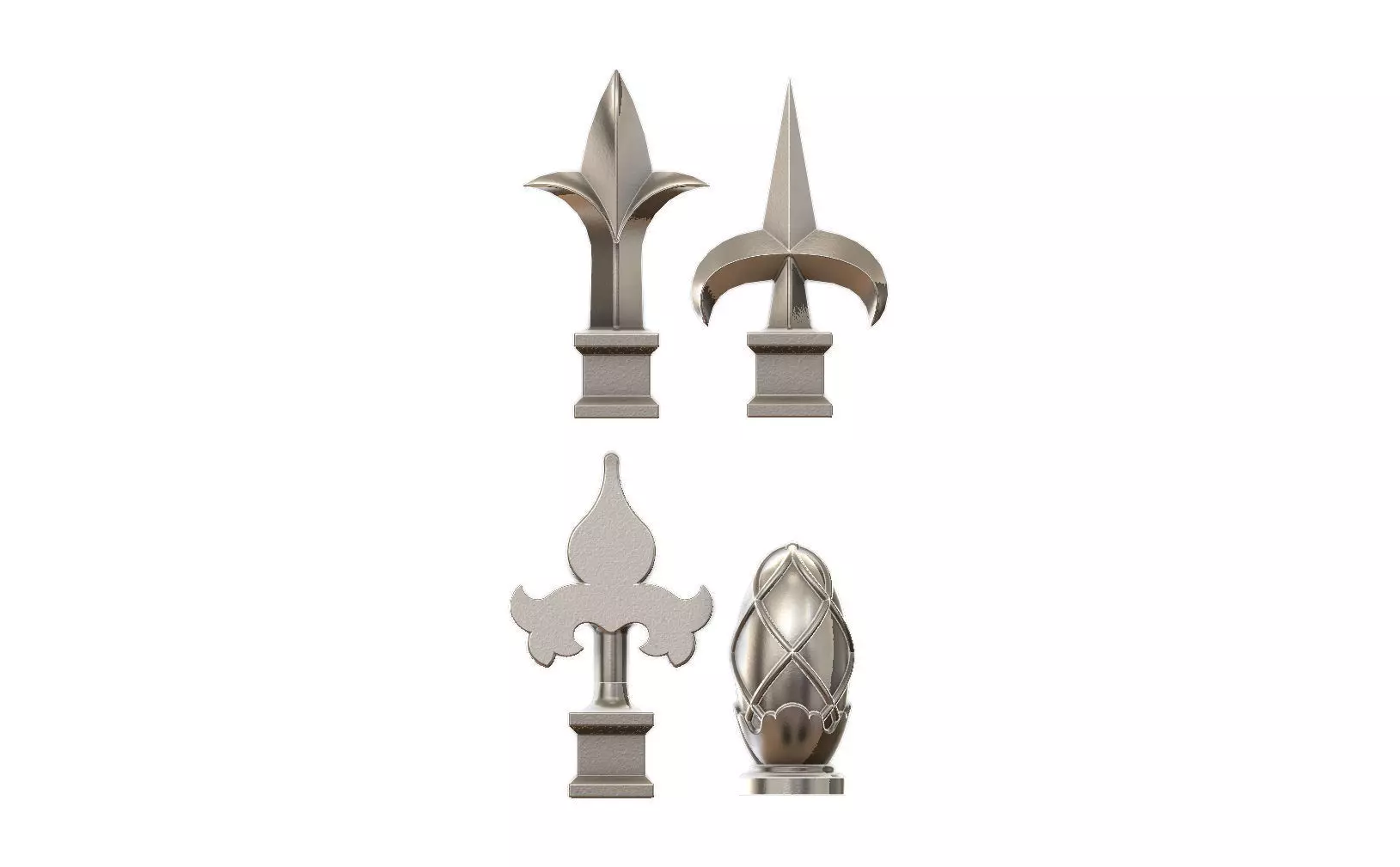 Cast iron spears designs 3D print model