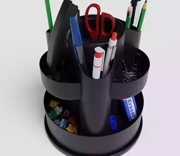 plastic desk organizer - pen holder