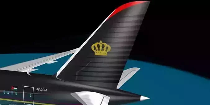 Royal Jordanian 787-8 dreamliner 3D model