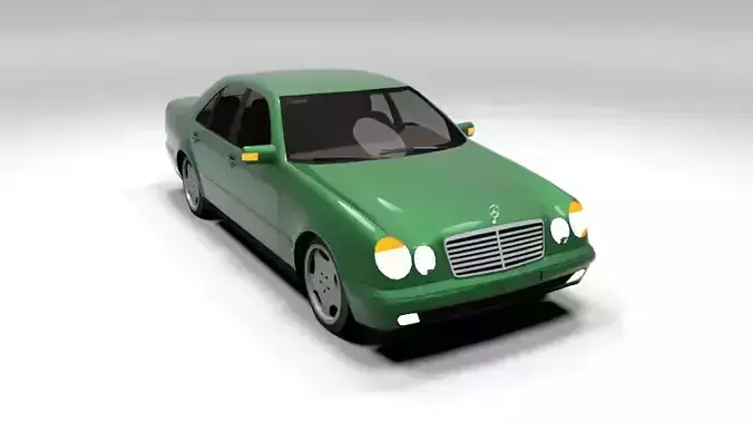 MERCEDES E CLASS LOWPOLY Low-poly 3D model
