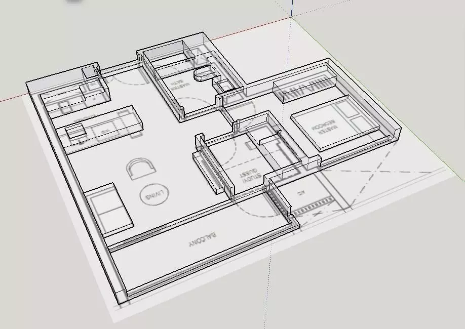 Mini floor plan Free 3D print model
