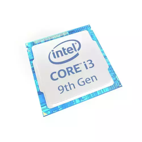 Intel CPU i3 9th Gen v1 001 Low-poly 3D model