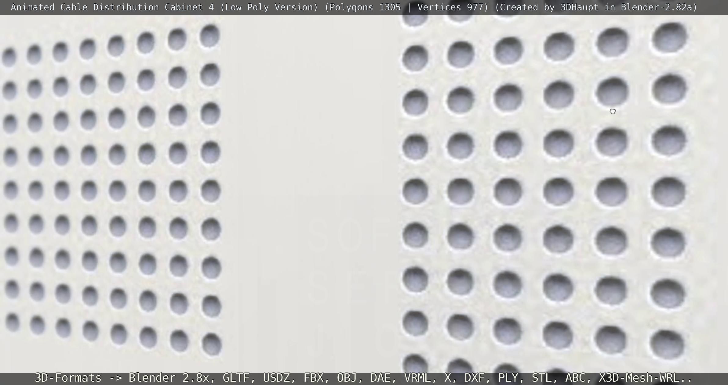 Animated Cable Distribution Cabinet 4 Low-poly 3D model_78