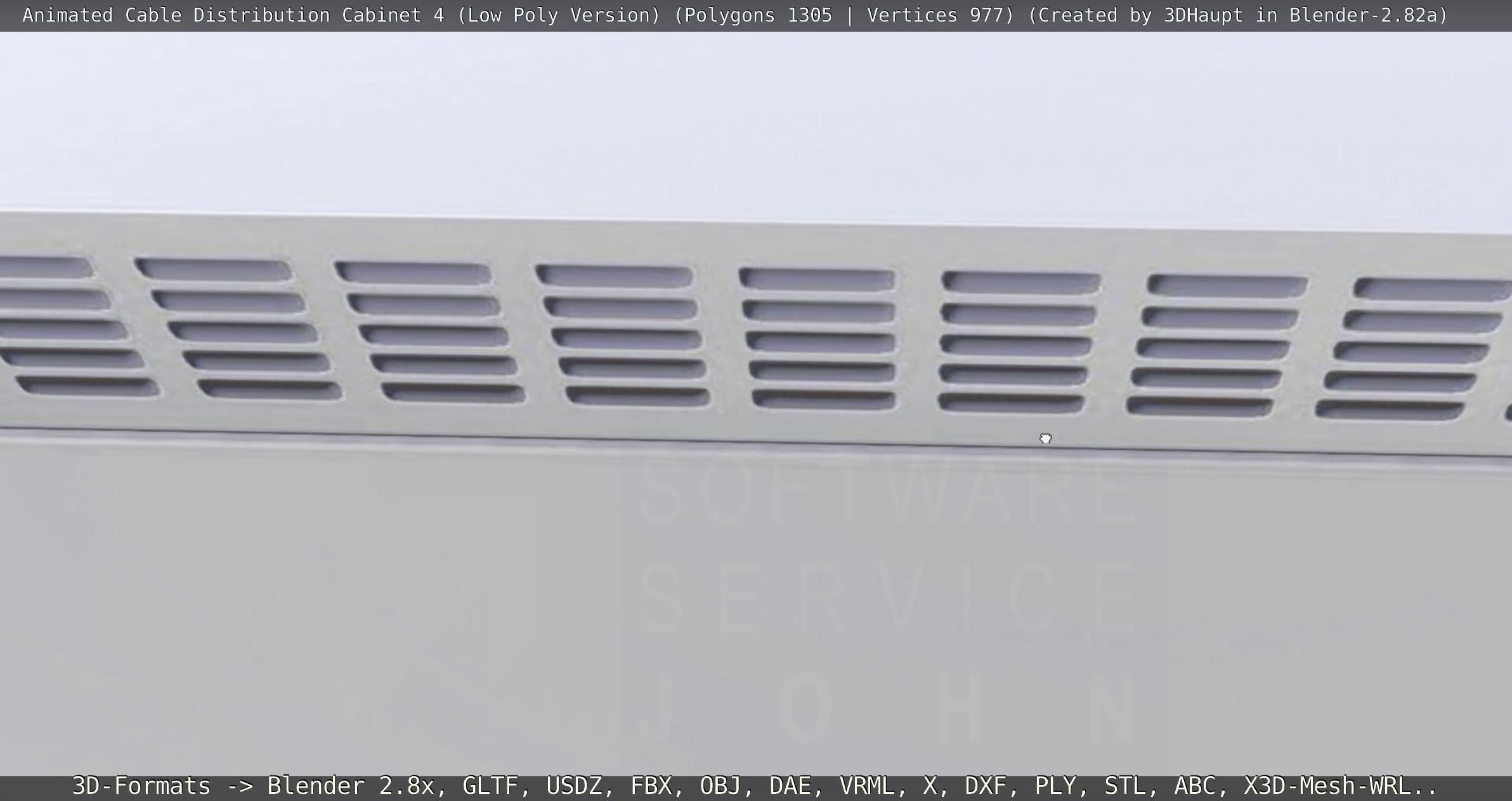 Animated Cable Distribution Cabinet 4 Low-poly 3D model_62