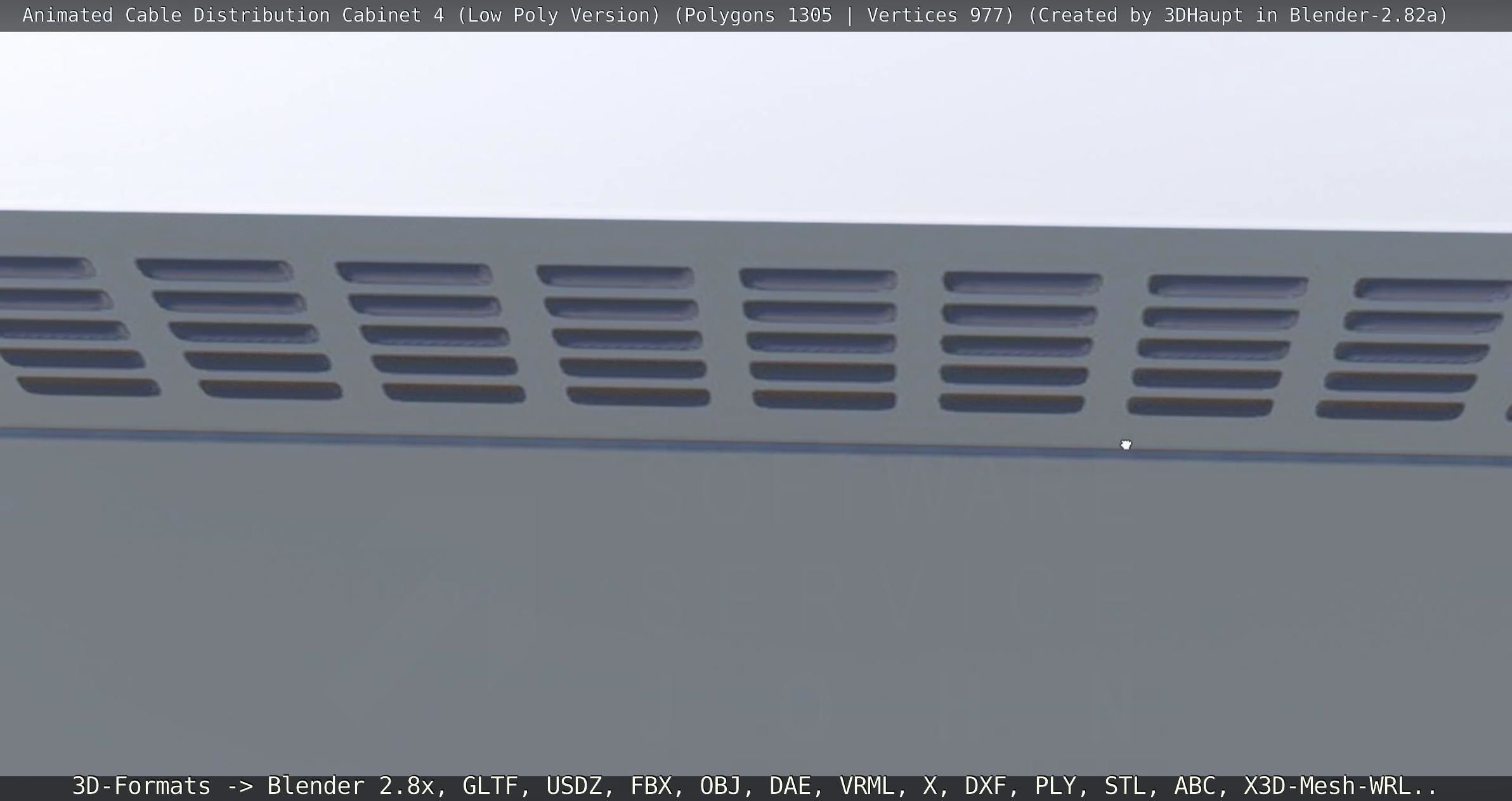 Animated Cable Distribution Cabinet 4 Low-poly 3D model_101