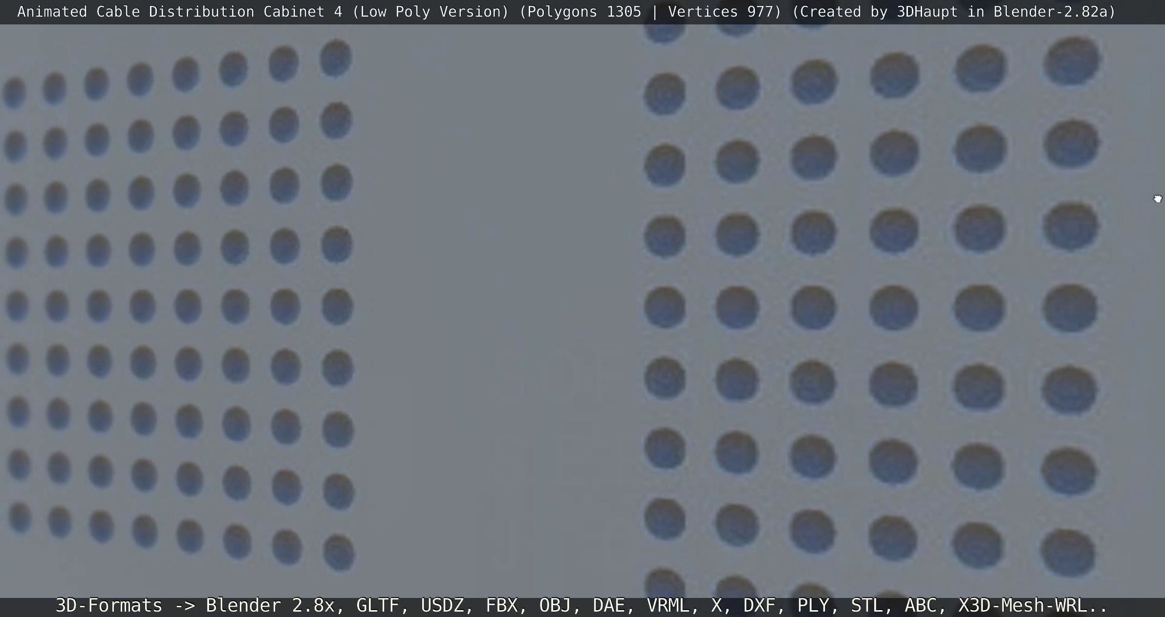 Animated Cable Distribution Cabinet 4 Low-poly 3D model_84