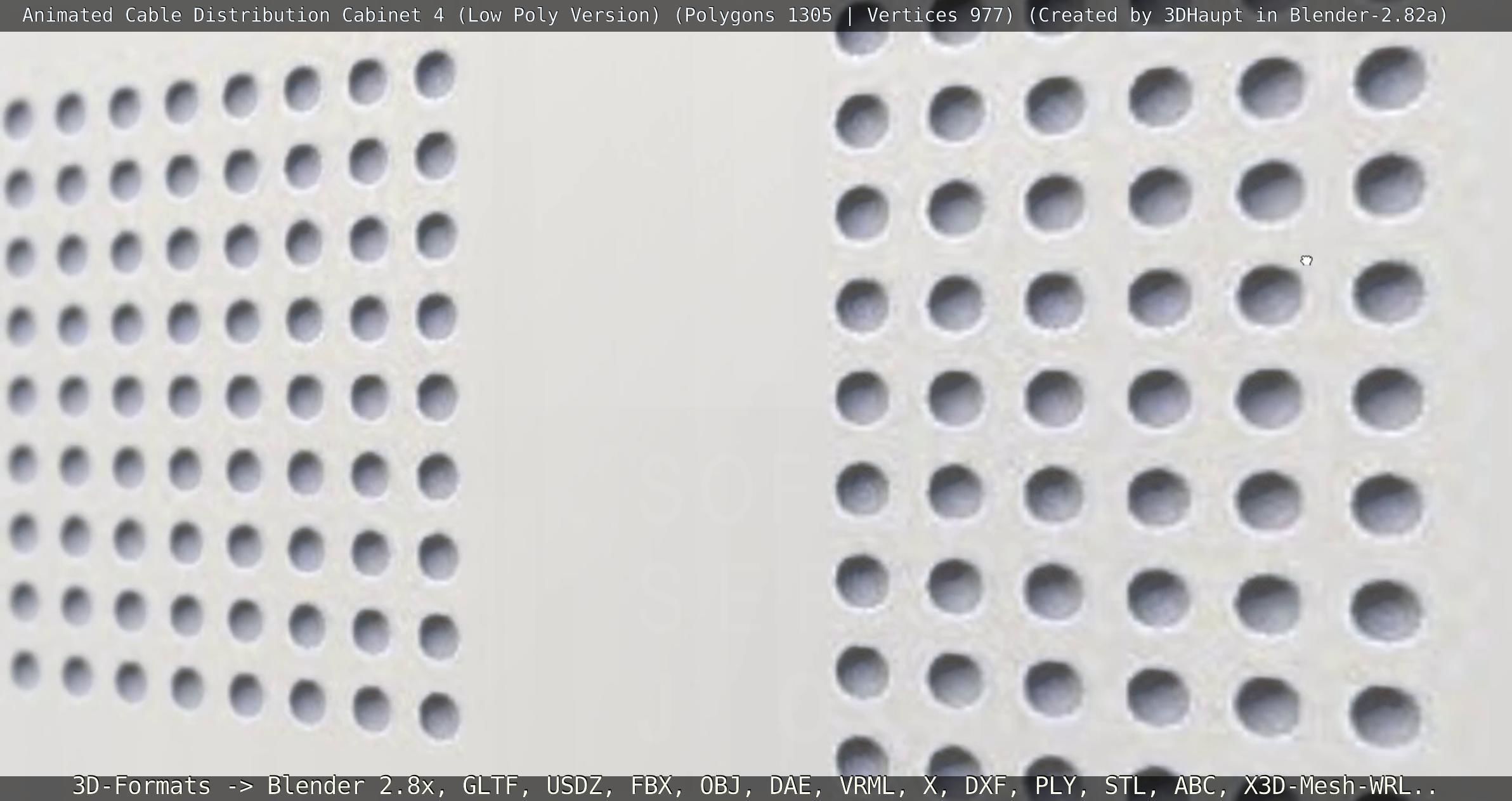 Animated Cable Distribution Cabinet 4 Low-poly 3D model_85