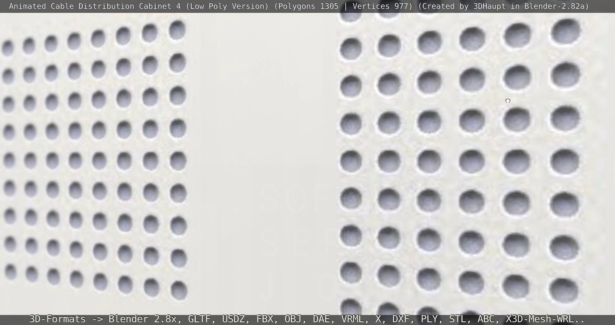 Animated Cable Distribution Cabinet 4 Low-poly 3D model_57