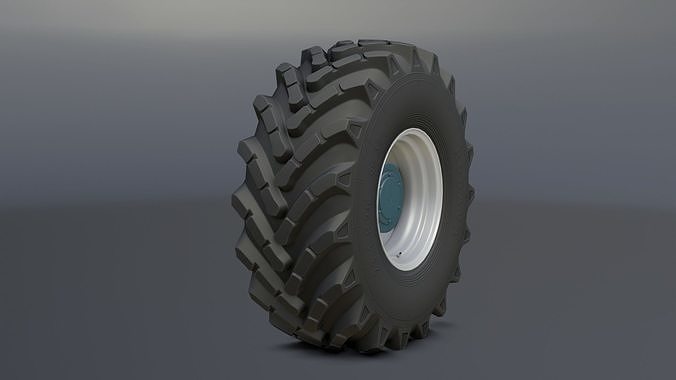 Dual wheels for tractor HTZ-17221 in the collection Free low-poly 3D model