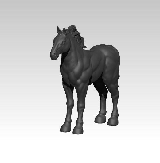 Horse statue  3D print model_1