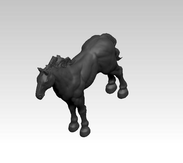 Horse statue  3D print model_3