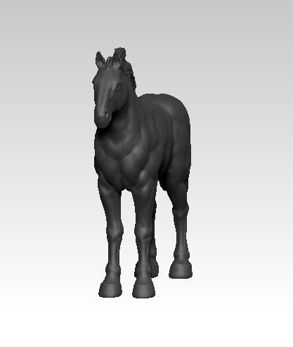Horse statue  3D print model_2