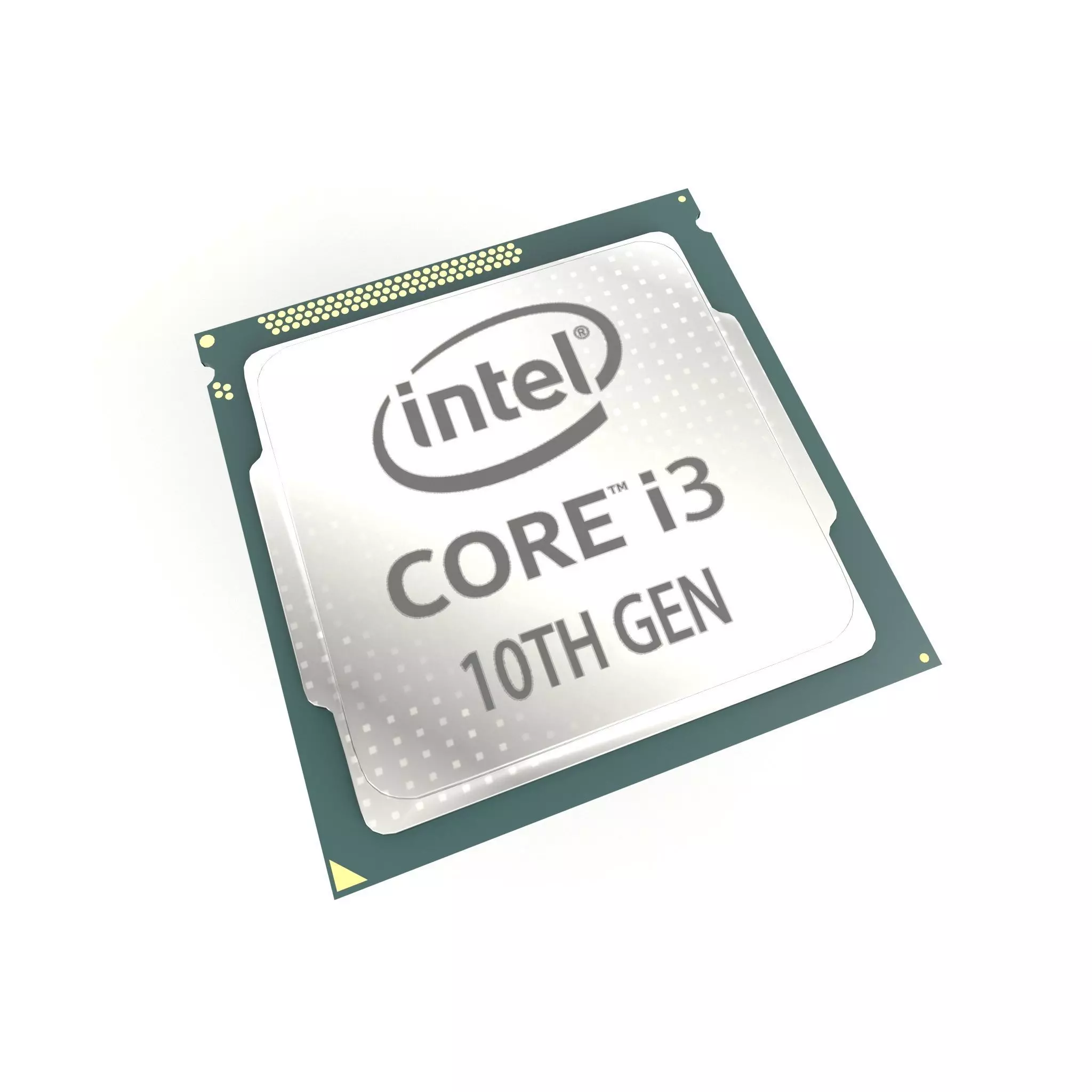 Intel CPU i3 10th Gen v1 001 Low-poly 3D model