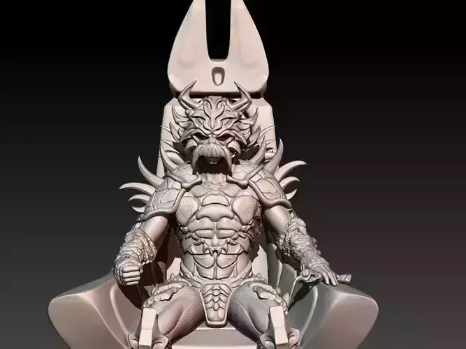 Darth Krayt on Throne 3D print model