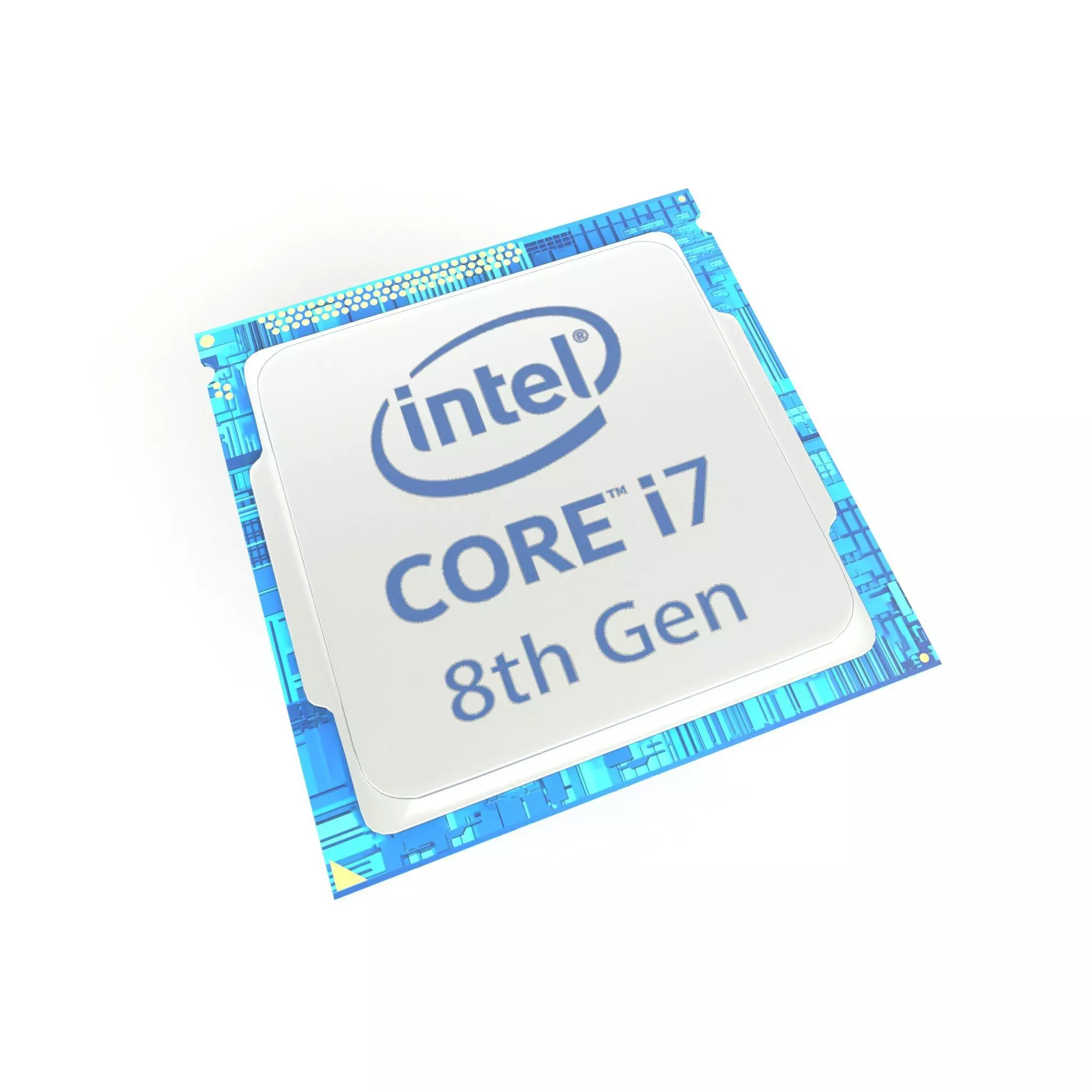 Intel CPU i7 8th Gen v1 001 Low-poly 3D model