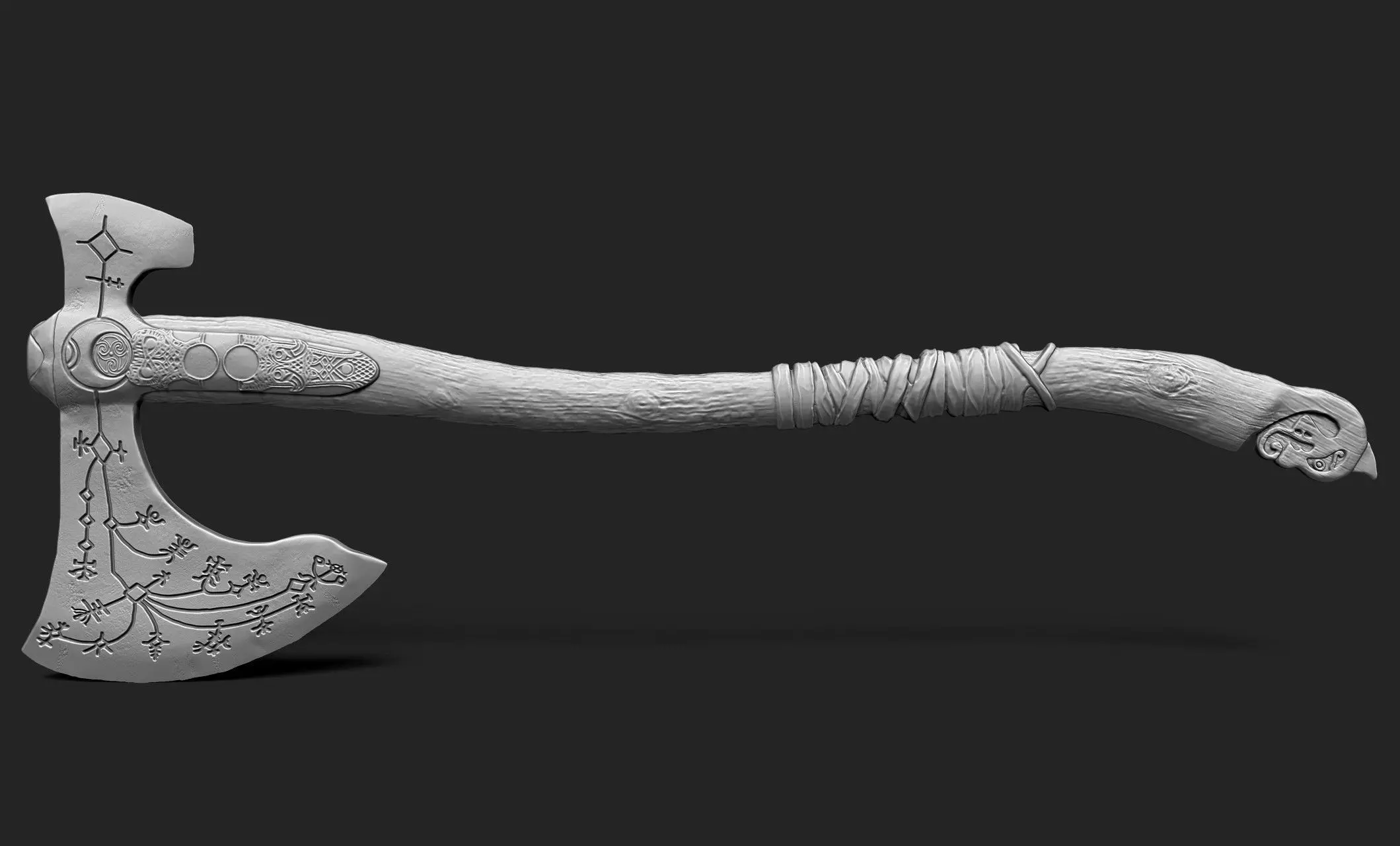 Leviathan axe- 3D Print- God of War-Kratos 3D print model_0