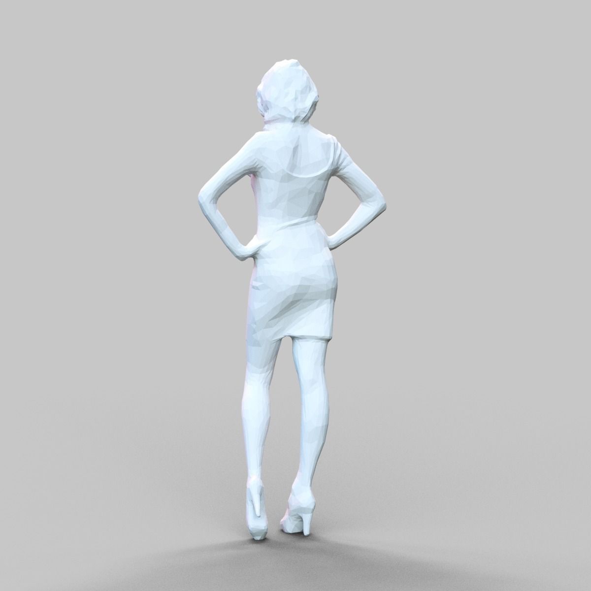 Girl Posing 3D print model_2