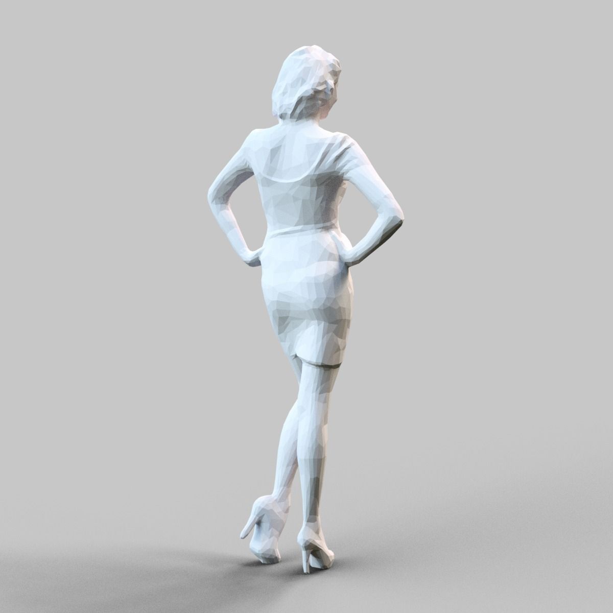 Girl Posing 3D print model_5