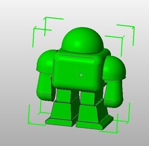 J Robot toy Free 3D print model_1