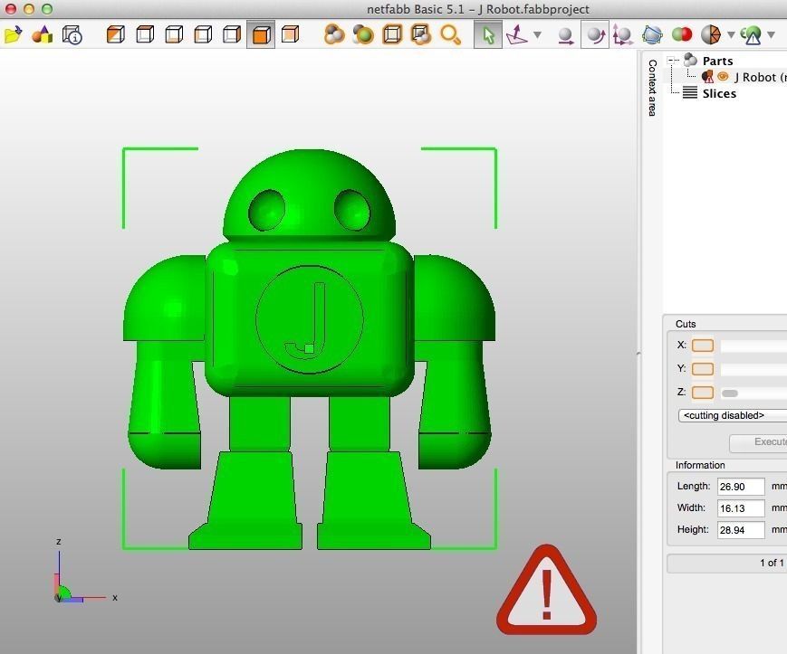 J Robot toy Free 3D print model_10