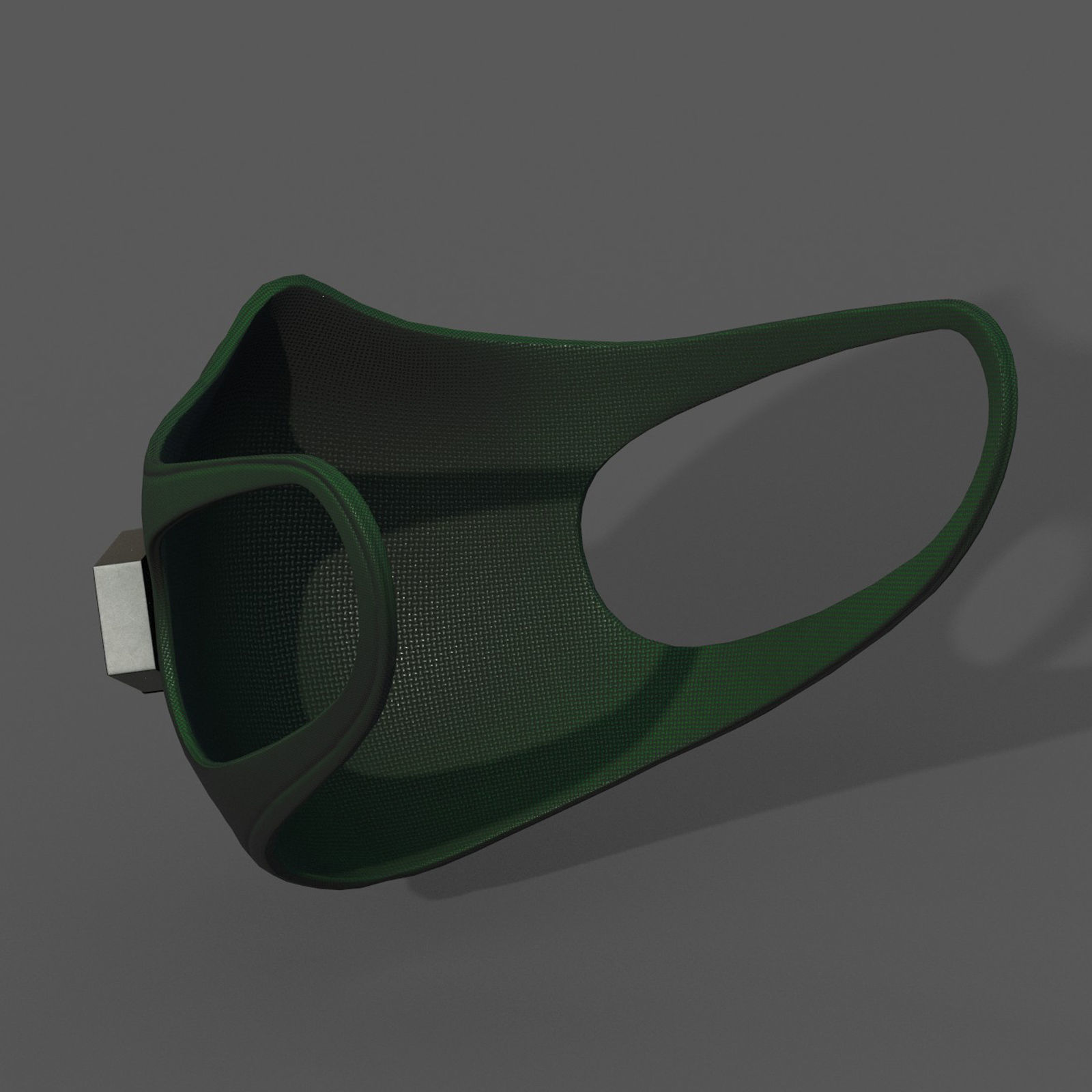 Gas mask fabric futuristic technology  Low-poly 3D model_9