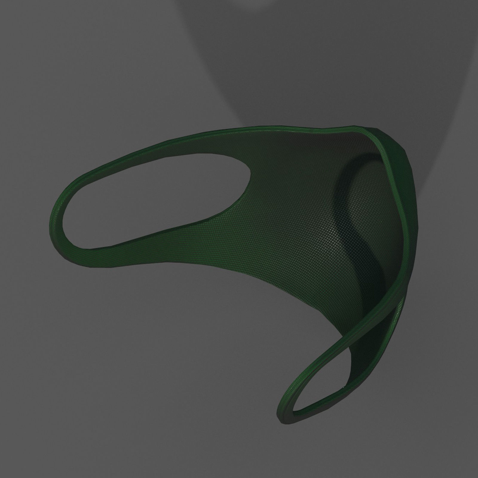 Gas mask fabric futuristic technology  Low-poly 3D model_8