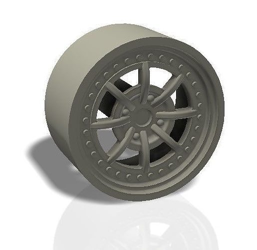 8 spokes rim - print model 3D print model