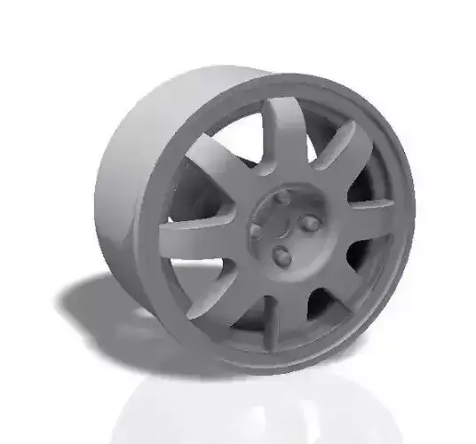8 spokes rim - print model