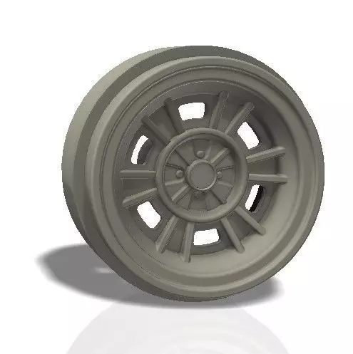 6 spokes rim - print model 3D print model