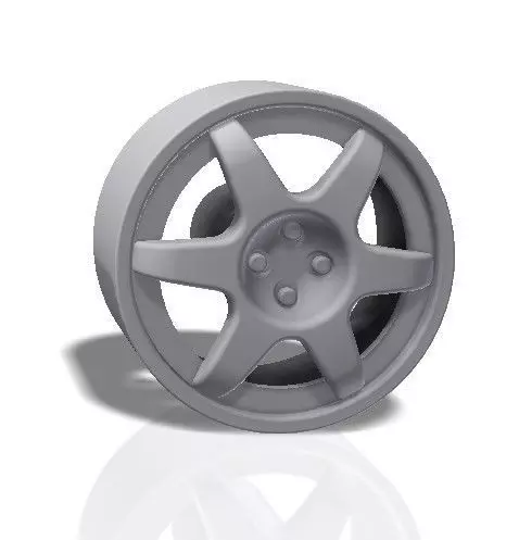 6 spokes rim - print model 3D print model_0