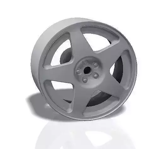 5 spokes rim - print model