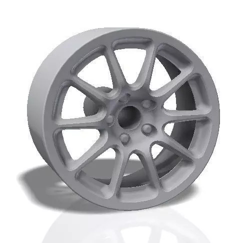 Braid 10 spokes rim - print model 3D print model_0