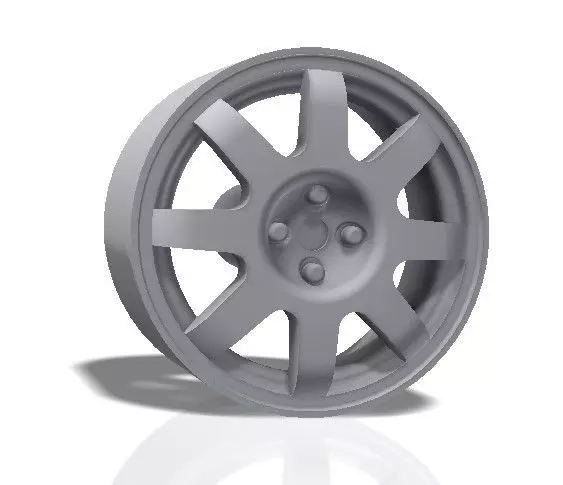 8 spokes rim- print model 3D print model_0